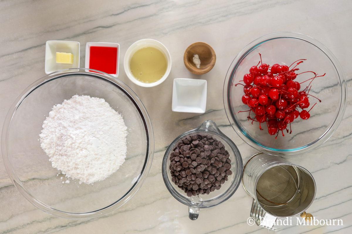 ingredients for Chocolate Covered Cherries Recipe Using a Mold