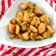 oven roasted garlic in bowl